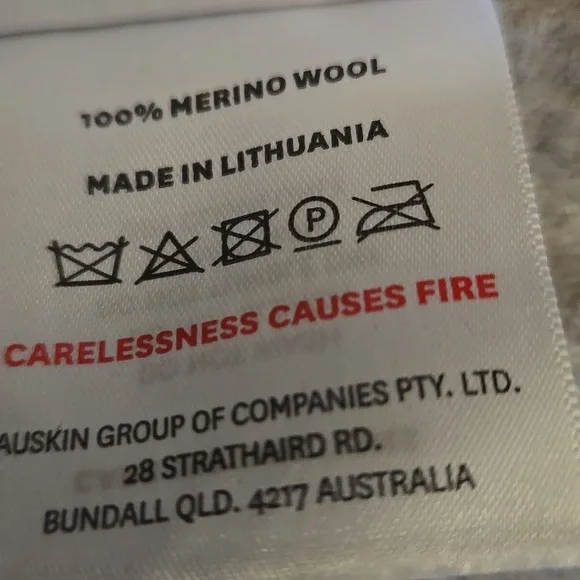 Fibre By Auskin Merino Wool Fringe 59 X 78 Throw Blanket - Picture 7 of 11